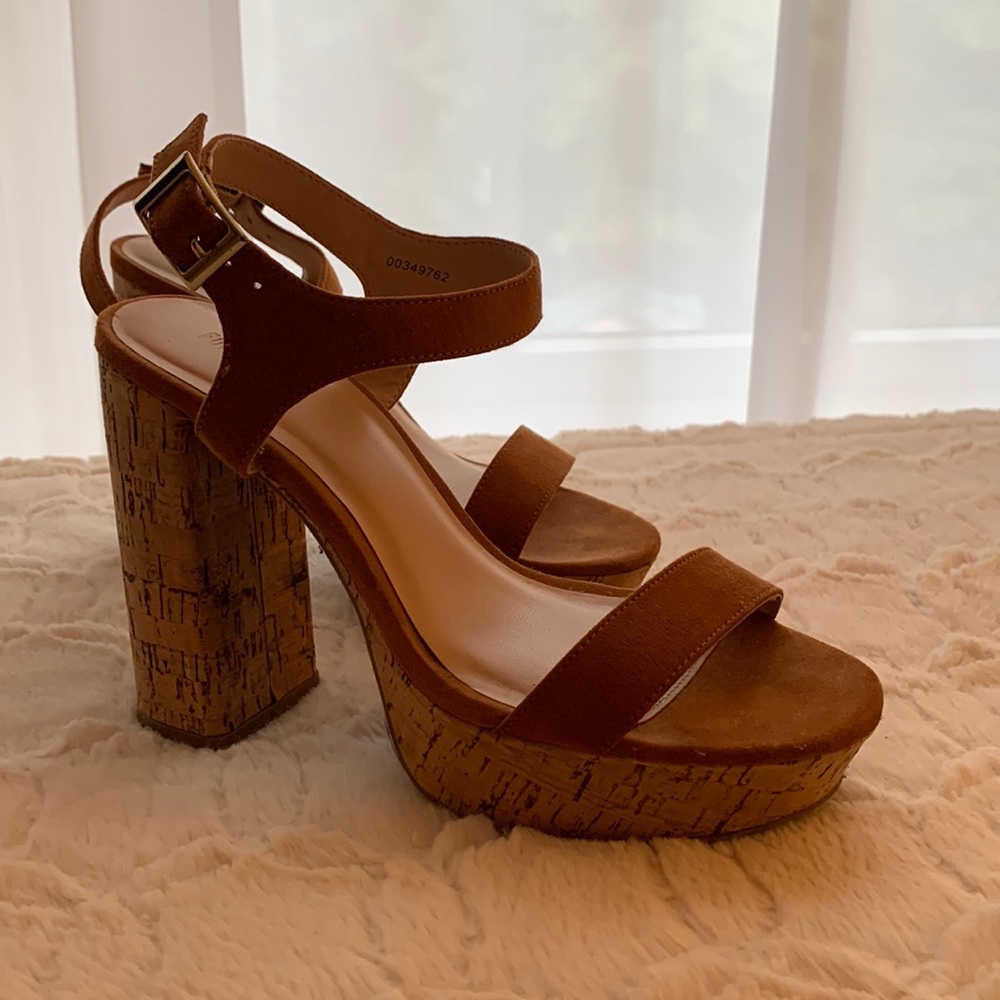 Chestnut Brown Wedge Heel